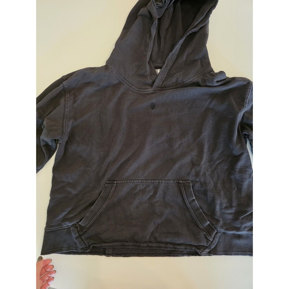 Women's Free People Movement Oversized Cotton Terry Hoodie Embroidered Size L